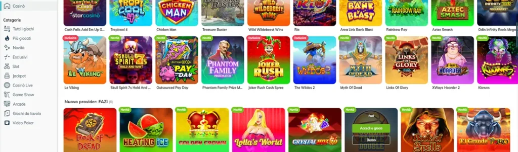 Starcasino games