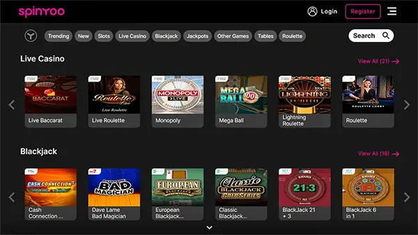 Inscription SpinYoo Casino