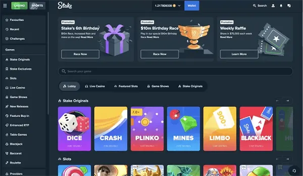 schermata pagamento casinò